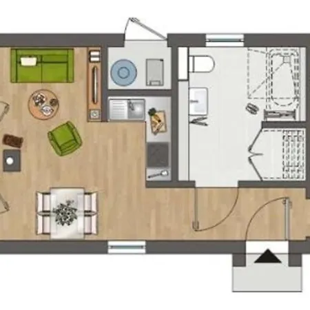 度假居 2 Zi Ferienhaus Skipper Hus, Infrarotsauna, Strandnaehe By Seeblick Ferien 奥尔本尼兹